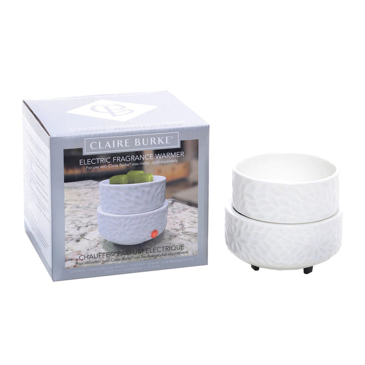 A safe alternative way to enjoy scented candles in your home. Fill your home with wonderful long-lasting Claire Burke® fragrances with the new wax melt warmer. 