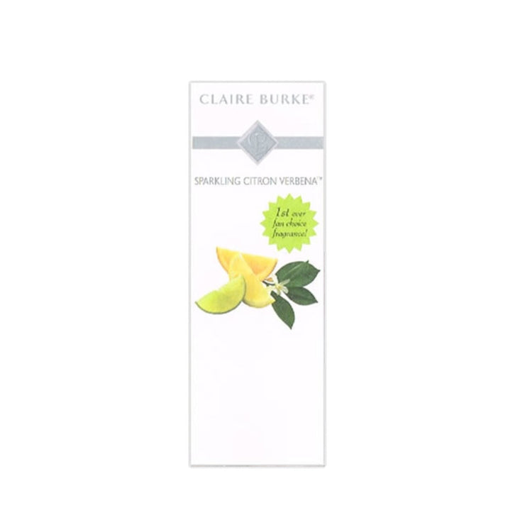 Treat yourself to a little pick-me-up with Claire Burke's first ever fan-choice fragrance Sparkling Citron Verbena™. Awaken your senses with crisp citrus essences of Meyer Lemon, Lime and Citron mingled with French Cassis and Verbena Leaves