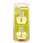 Claire Burke Sparkling Citron Verbena Fragrance Warmer Plugin Refill. Scent any room with noticeable fragrance for weeks and weeks. Sparkling Citron Verbena infuses the air with the crisp essences of meyer lemon, lime and citron mingled with french cassis and verbena leaves.